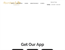 Tablet Screenshot of abundantlifewhippany.com